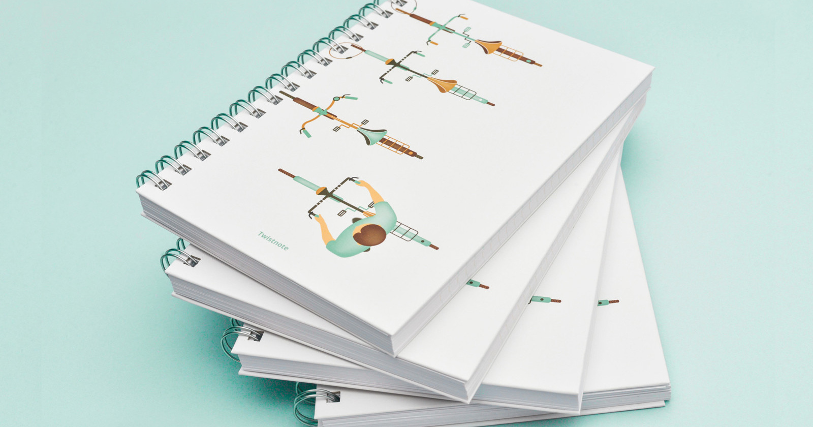 Kolesarsko navdahnjeni notesniki Prapesa