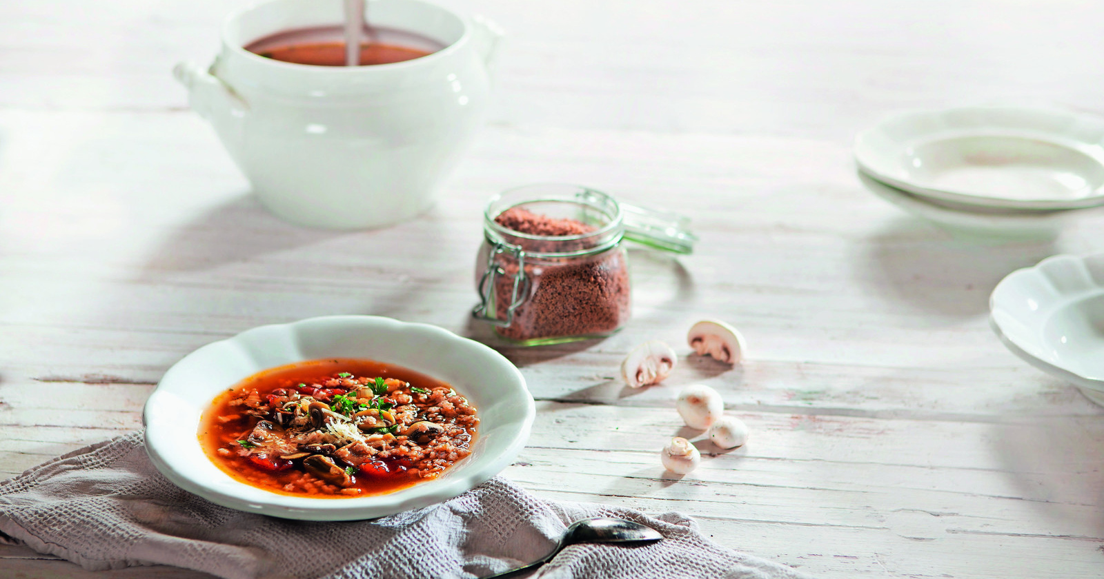 Gobova juha s pirinimi zvezdicami