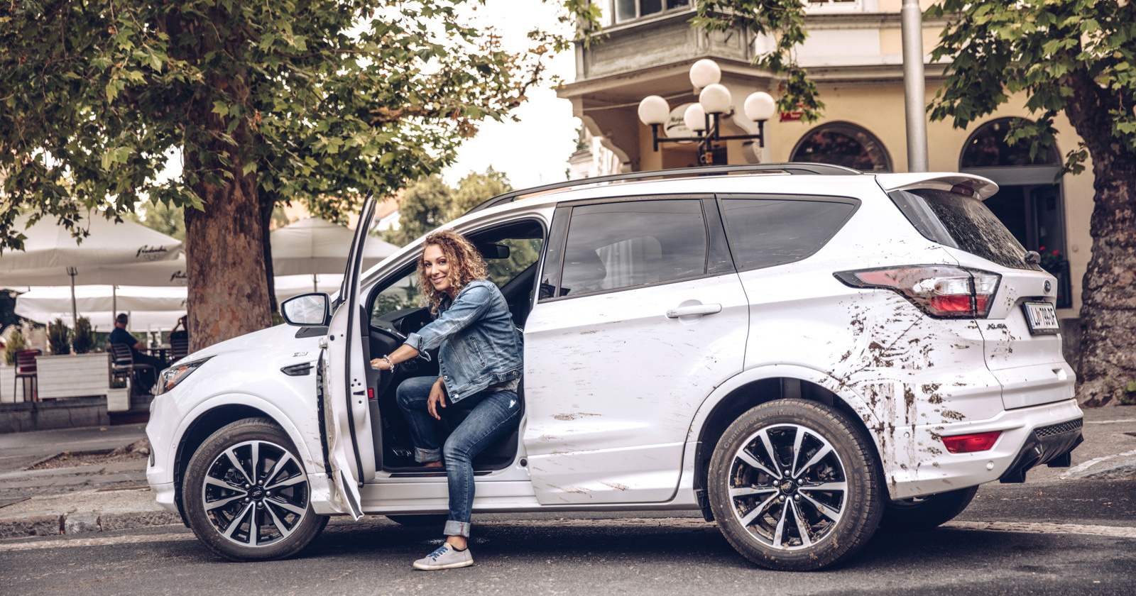 Ford Kuga in smučarka Ilka Štuhec (foto: Peter Giodani)