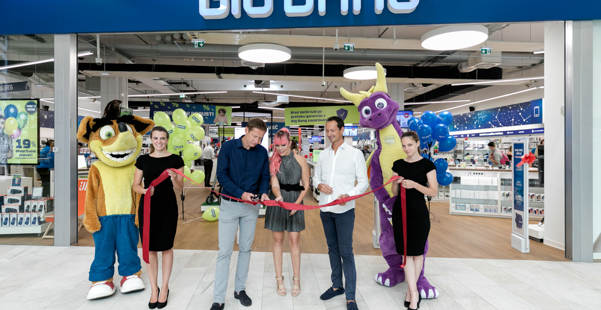 Big Bang v Mariboru odprl prvo prenovljeno trgovino