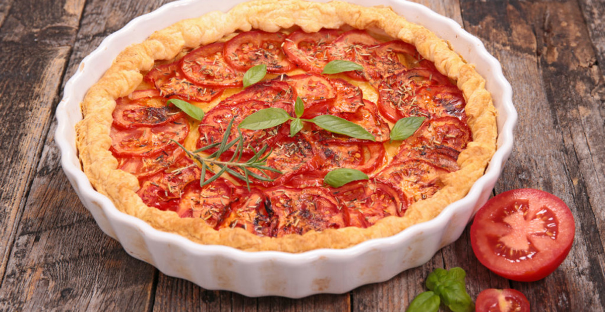 Quiche s paradižniki