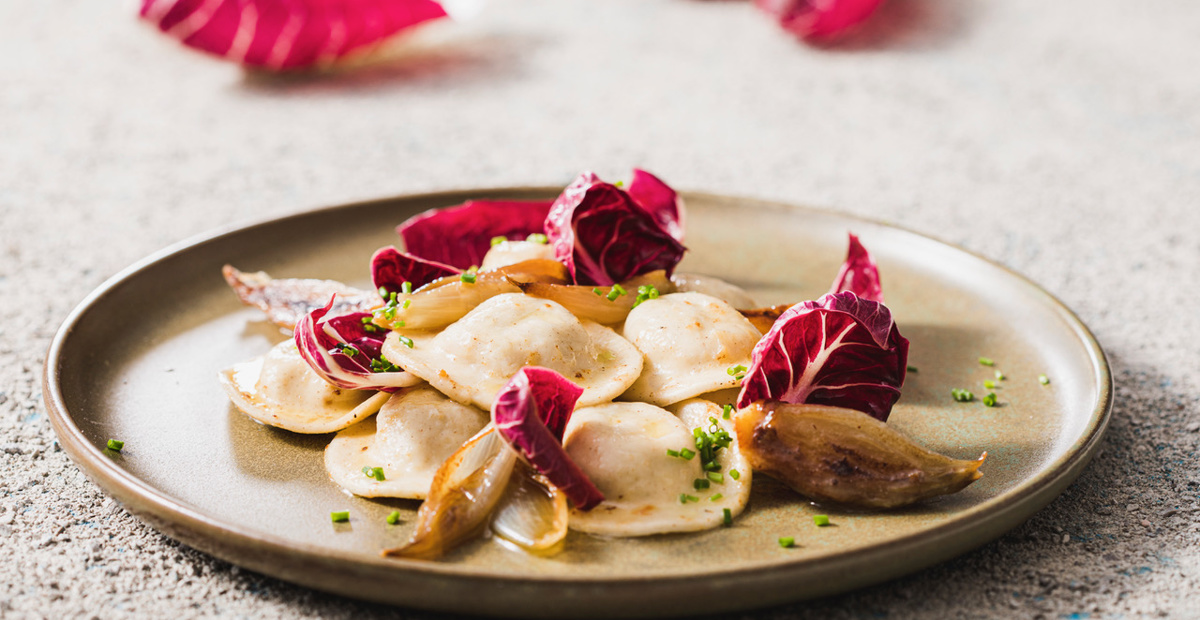 Ajdovi ravioli z radičem