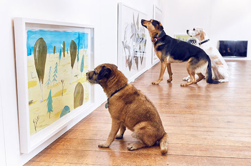 Prva razstava sodobne umetnosti za pse