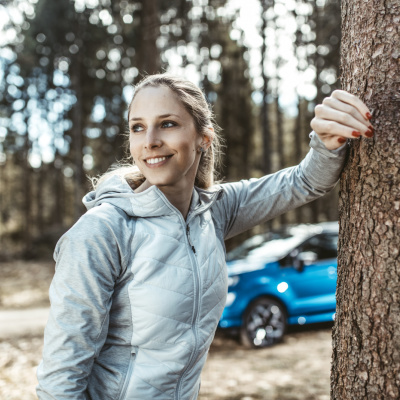 Smučarka Ana Bucik z novim Fordovim ecosportom