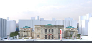 Muzej moderne umetnosti Albertina modern na Dunaju.