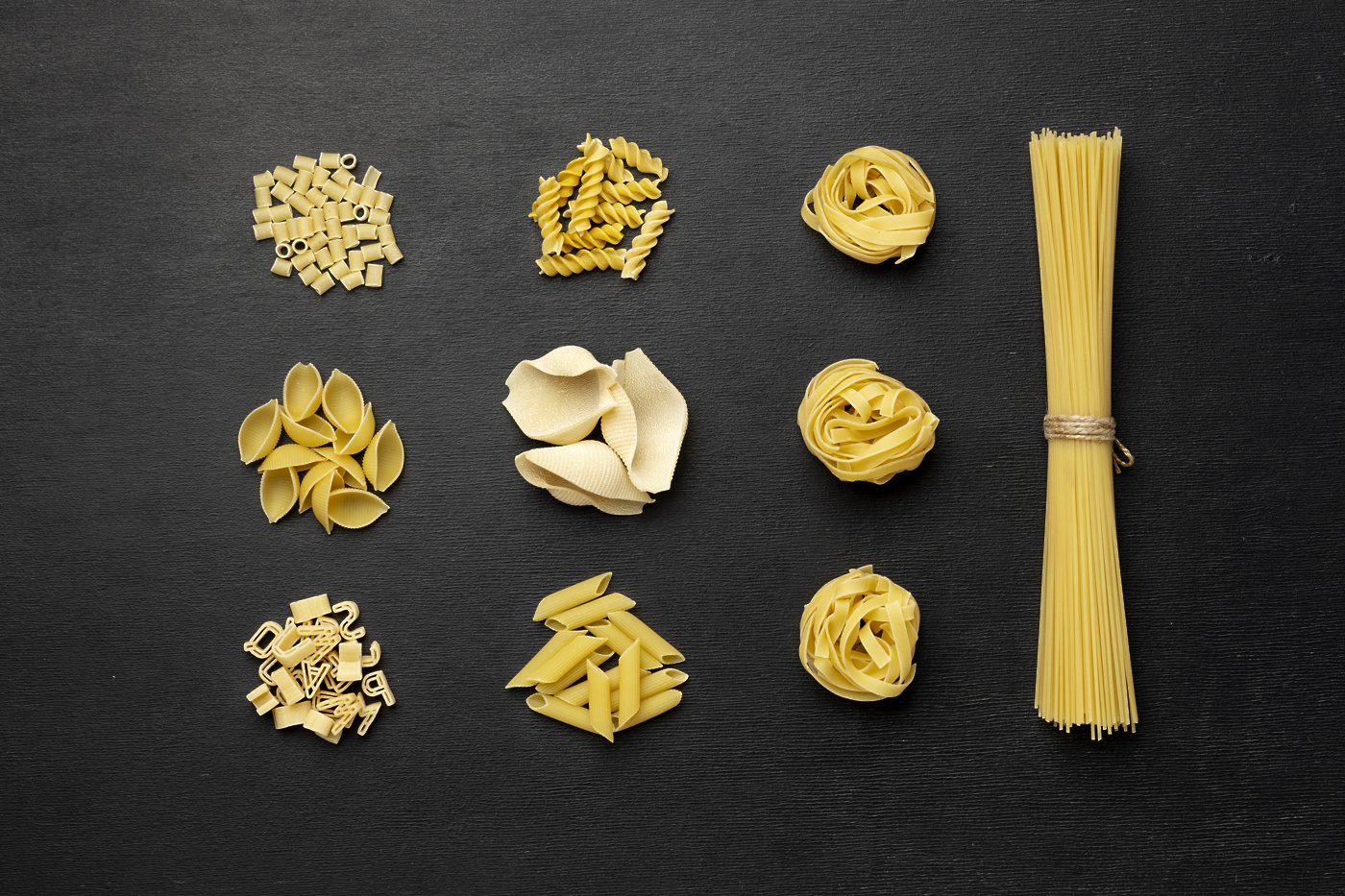 svetovnidantestenintop view different pasta arrangement