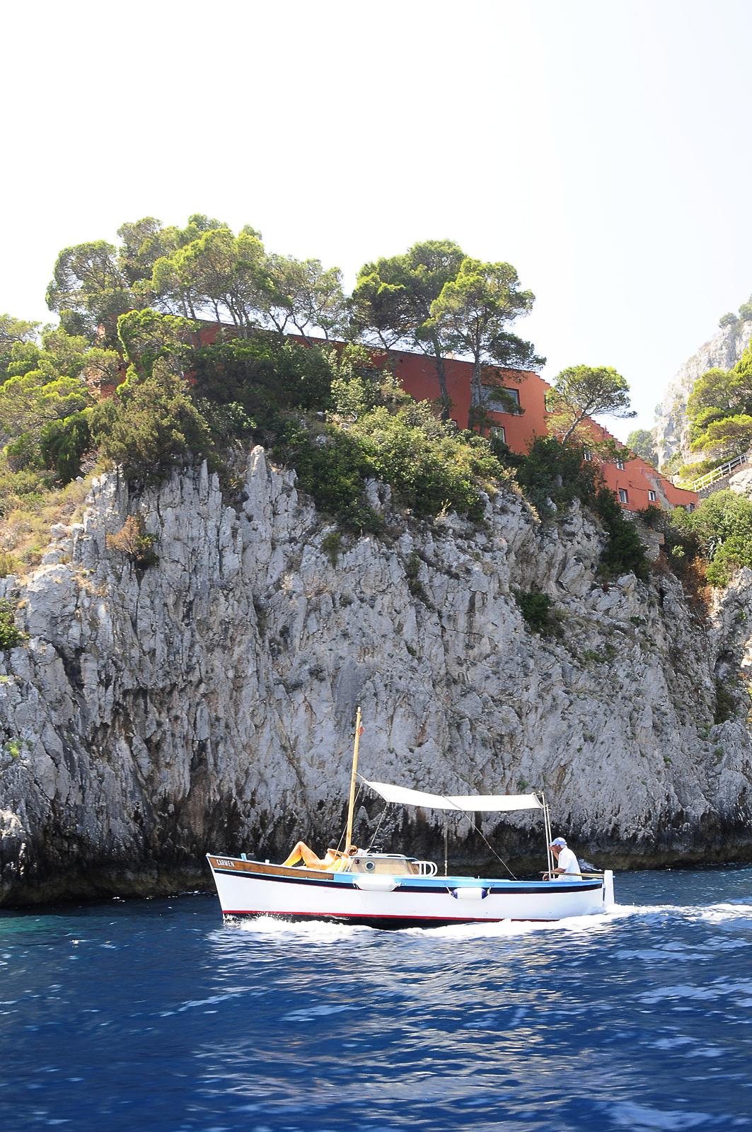 Vila Casa Malaparte na otoku Capri v Italiji